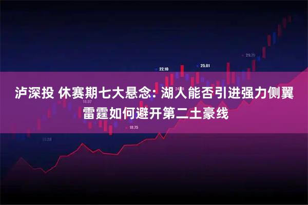 泸深投 休赛期七大悬念: 湖人能否引进强力侧翼 雷霆如何避开第二土豪线